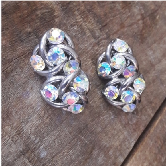 Norma Jean Jewelry - Vintage Norma Jean Aurora Borealis Earrings